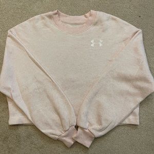 Light Pink Under Armour Crop Sweatshirt